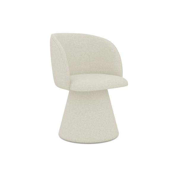 Kreminės spalvos iš audinio valgomojo kėdė Maia – Makamii