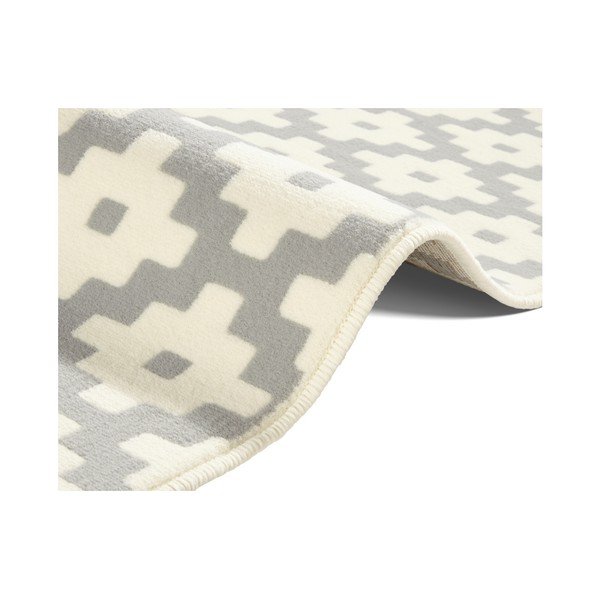 Kreminės ir pilkos spalvos kilimas Hanse Home Celebration Lattice, 160 x 230 cm-image-3