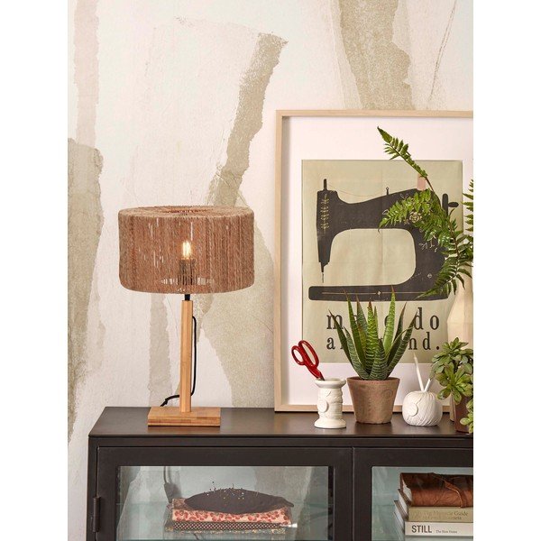Stalinis šviestuvas natūralios spalvos (aukštis 37 cm) iš džiuto Iguazu – Good&Mojo-image-1