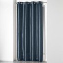 Tamsiai mėlynos spalvos iš mikrosatino užuolaida 140x240 cm Shana – douceur d'intérieur