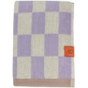 Šviesiai geltonai violetinis organinės medvilnės rankšluostis 50x90 cm Retro - Mette Ditmer Denmark