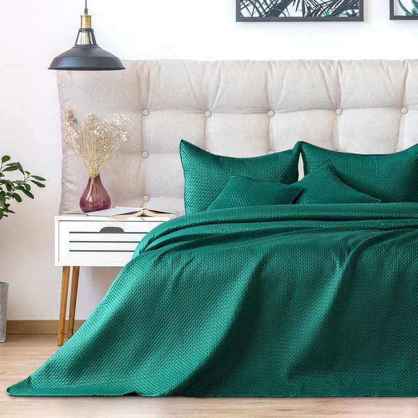 Žalias užvalkalas dvigulei lovai "DecoKing Carmen", 220 x 240 cm