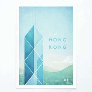 Plakatas Travelposter Hong Kong, 30 x 40 cm