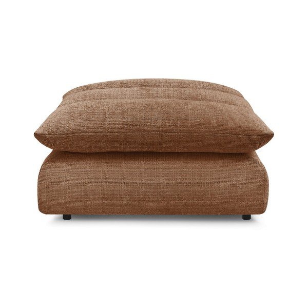 Oranžinės spalvos taburetė iš šenilinio audinio Neil – Bobochic Paris-image-3