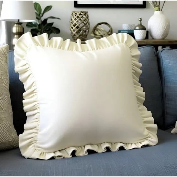 Iš medvilnės mišinio dekoratyvinis pagalvės užvalkalas 40x40 cm Ruffled – Mila Home-image-3