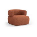 Iš boucle krėslas raudonos plytų spalvos Jenny – Micadoni Home