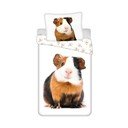 Baltos spalvos iš medvilnės viengulė vaikiška patalynė 140x200 cm Guinea Pig – Jerry Fabrics