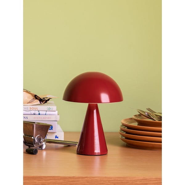 Stalinis šviestuvas raudonos spalvos LED su pritemdymo funkcija (aukštis 20 cm) Mush – Hübsch-image-2
