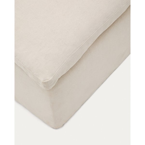 Smėlio spalvos iš lino taburetė Zenira – Kave Home-image-3