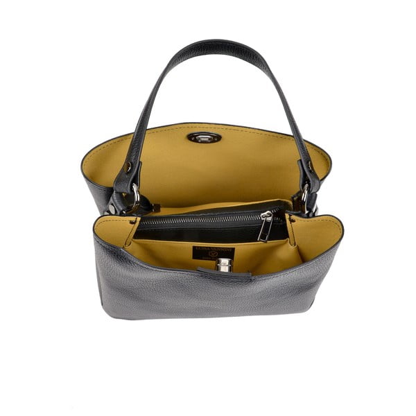 Juoda odinė rankinė Luisa Vannini Simplio-image-1