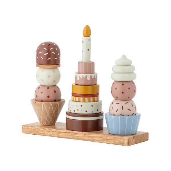 Iš medžio masyvo piramidė Celebrate – Bloomingville Mini-image-3