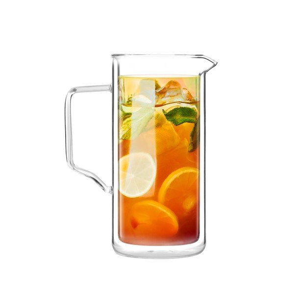 Dvigubų sienelių ąsotis iš borosilikatinio stiklo Vialli Design, 1 l-image-2
