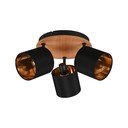 Taškinis šviestuvas juodos spalvos/natūralios spalvos ø 12 cm Tommy – Reality