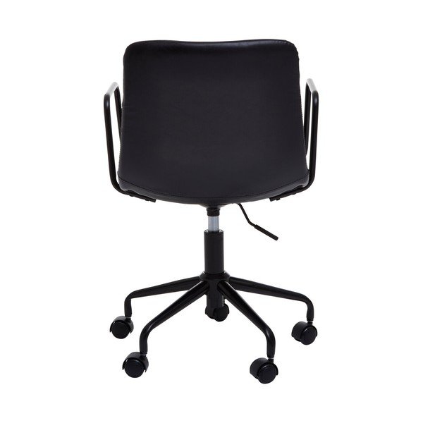 Juodos spalvos iš dirbtinės odos biuro kėdė Forbes – Premier Housewares-image-4