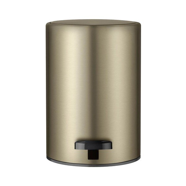 Žalvario spalvos iš plieno šiukšliadėžė su pedalu 3 l Modo – Blomus