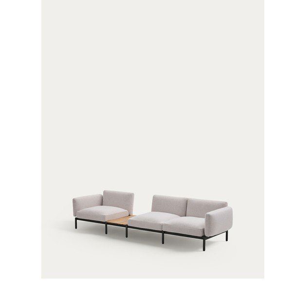 Smėlio spalvos iš audinio sodo sofa Sorells – Kave Home-image-3