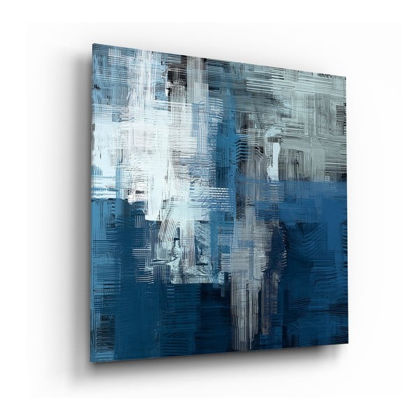 Paveikslas ant stiklo Insigne Blue Touch, 60 x 60 cm
