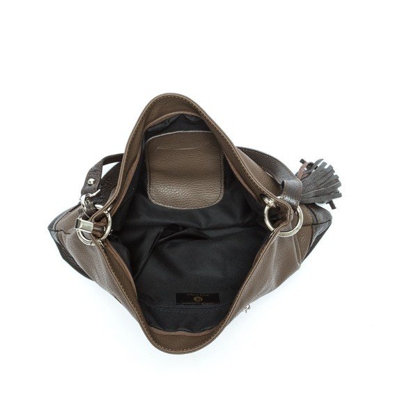 Ruda odinė rankinė Anna Luchini Tote-image-4