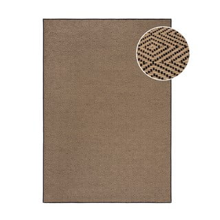 Iš džiuto kilimas juodos spalvos/natūralios spalvos 200x290 cm Diamond – Flair Rugs