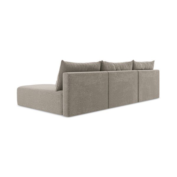 Smėlio spalvos sulankstoma/su sandėliavimo vieta kampinė sofa Kalena – Makamii-image-4
