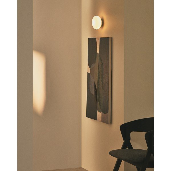 Baltos spalvos/juodos spalvos sieninė lempa ø 15 cm Bamila – Kave Home-image-2