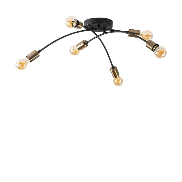 Juodos spalvos lubinis šviestuvas 67x67 cm Banana – Opviq lights