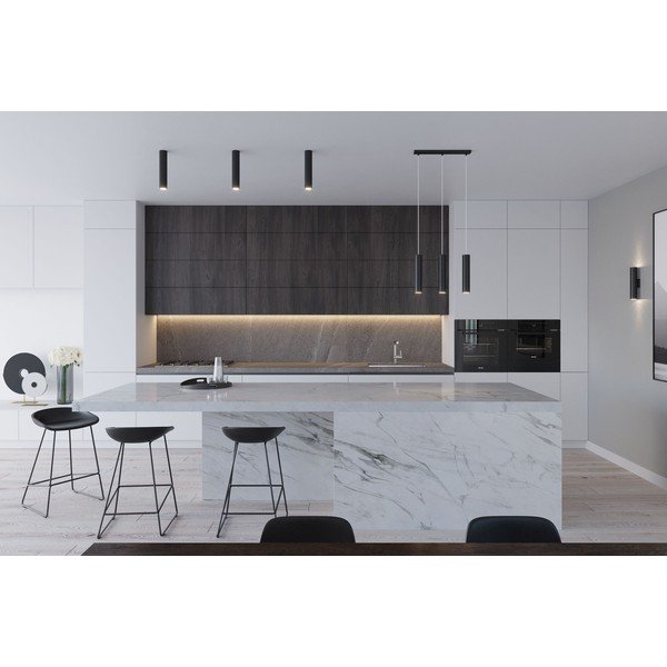 Juodos spalvos iš metalo kabantis šviestuvas Castro – Sollux-image-3