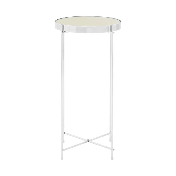 Apvalios formos šoninis stalas su stikliniu stalviršiu ø 33 cm Allure – Premier Housewares