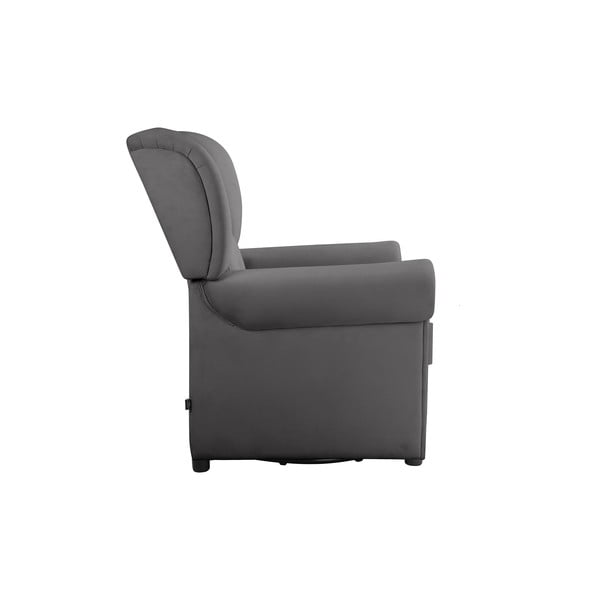 Iš velveto supamasis/Chesterfield krėslas pilkos spalvos Lillyse – Støraa-image-4