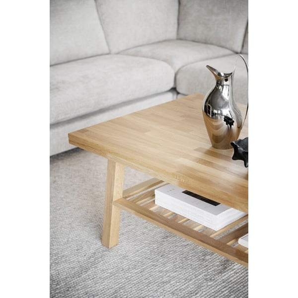 Ąžuolinis kavos staliukas Rowico Brooklyn, 130 x 75 cm-image-1