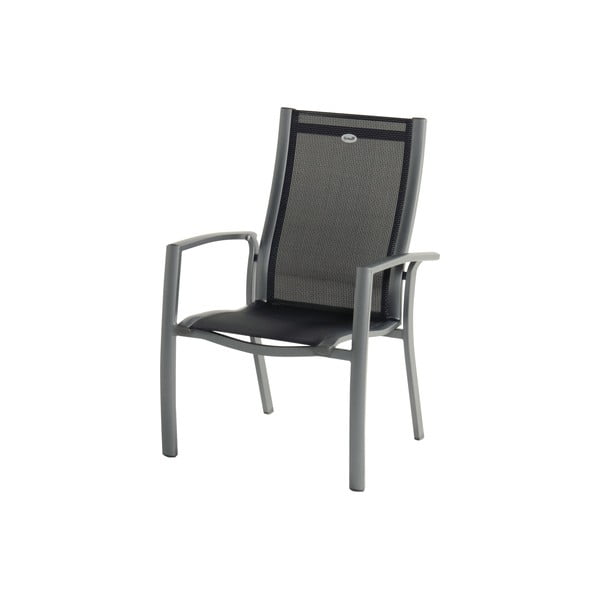 Metalinė sodo kėdė pilkos spalvos Belcampo – Hartman