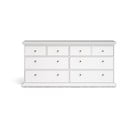 Žema šoninė spintelė baltos spalvos 183x87 cm Paris – Tvilum