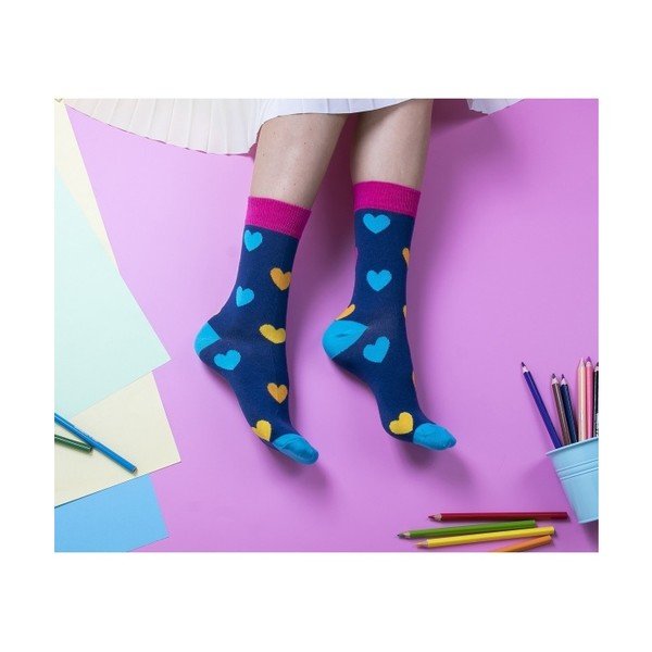 2 poros spalvotų kojinių "Funky Steps Stripe", 35-39 dydžio-image-1