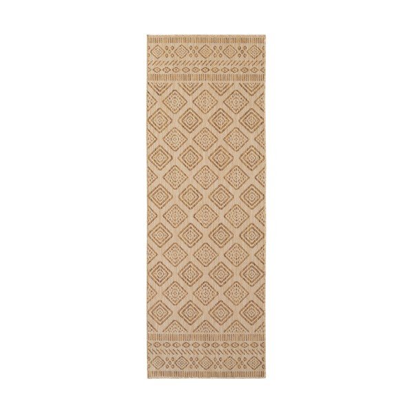 Smėlio spalvos lauko kilimas 80x250 cm Mira 1452 – Ayyildiz Carpets