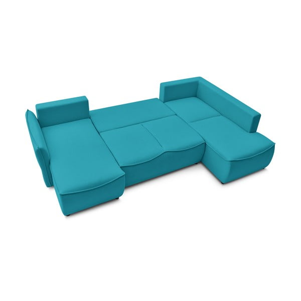 Sulankstoma kampinė sofa turkio spalvos (su dešiniuoju kampu) Leon – Bobochic Paris-image-3