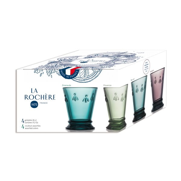 Stiklinės 4 vnt. 260 ml Abeille – La Rochére-image-3