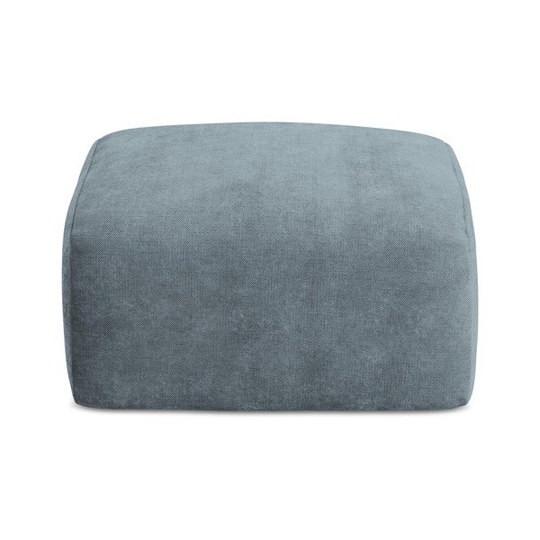 Mėlynos spalvos iš šenilinio audinio taburetė Leila – Makamii