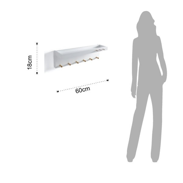 Balta sieninė lentyna Tomasucci Varm-image-1