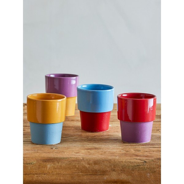 Iš molio puodeliai 4 vnt. kapučino 150 ml Ewan – Bloomingville-image-1