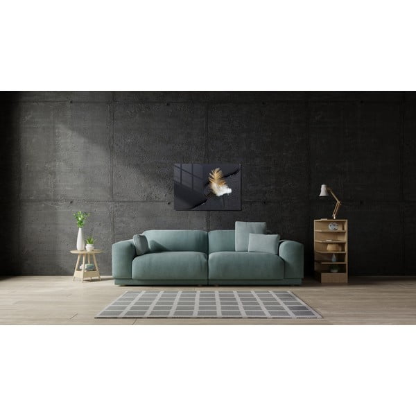 Paveikslas ant stiklo 100x70 cm Feather - Wallity-image-2