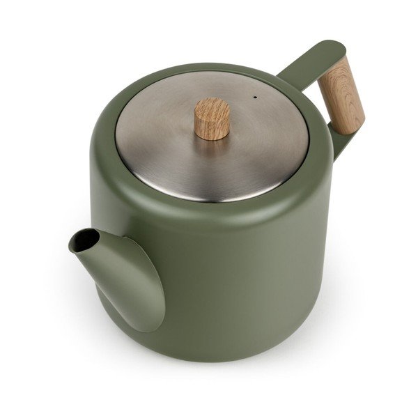 Žalios spalvos iš nerūdijančio plieno arbatinukas 1,1 l Duet Boston – Bredemeijer-image-4