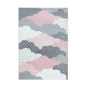 Vaikiškas kilimas rožinės spalvos/pilkos spalvos 140x200 cm Bambi – Ayyildiz Carpets