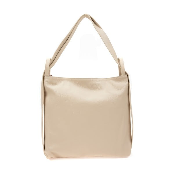 Smėlio spalvos moteriška odinė rankinė Mangotti Bags