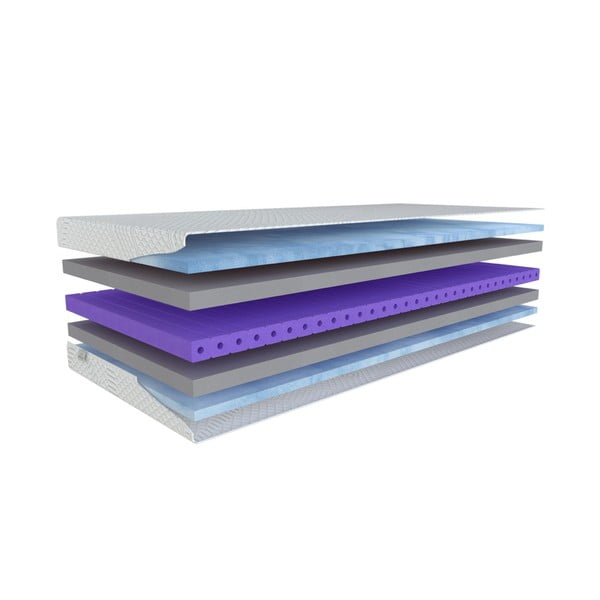 Vidutinio kietumo putų čiužinys 90x200 cm Blue magic – Materasso-image-3