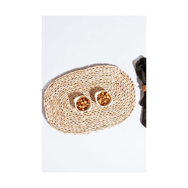 Ovalus bambuko padėkliukas, 30 x 44 cm