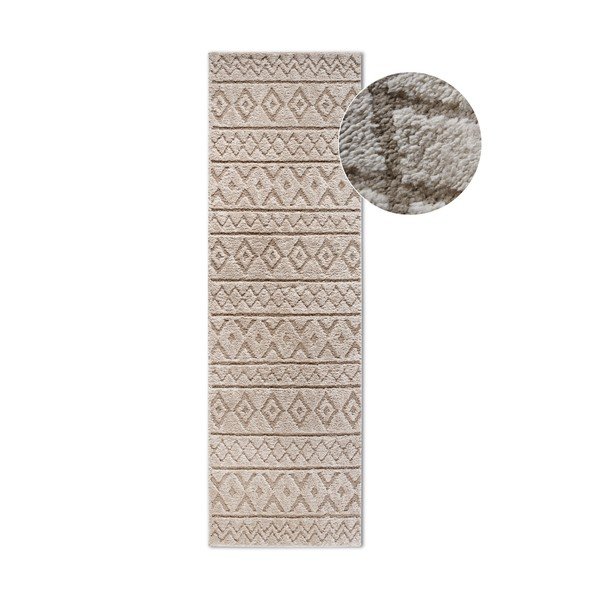 Kilimas smėlio spalvos 80x240 cm Carpet Itinerance Beige – Elle Decoration