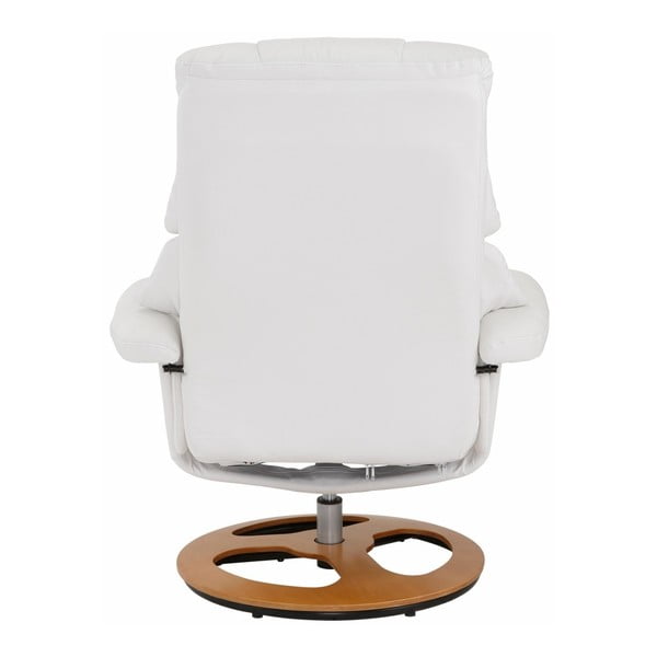 Baltos spalvos fotelio su otomanu komplektas "Støraa Tony-image-3