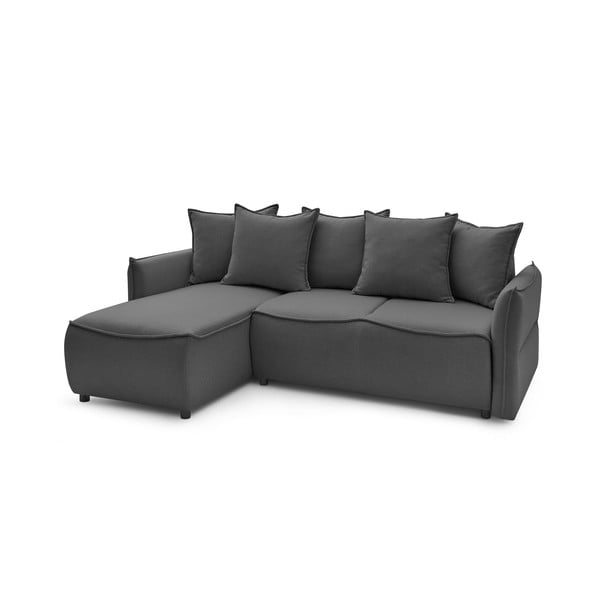 Sulankstoma kampinė sofa tamsiai pilkos spalvos (su kairiuoju kampu) Leon – Bobochic Paris-image-3
