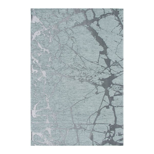 Pilkos ir mėlynos spalvos "Eco" kilimėliai "Marble", 135 x 200 cm