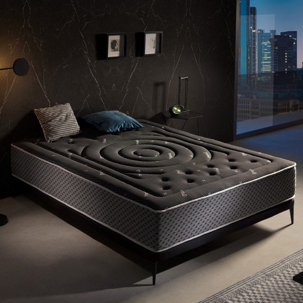 Dvipusis čiužinys Moonia Premium Black Multizone, 80 x 200 cm-image-1